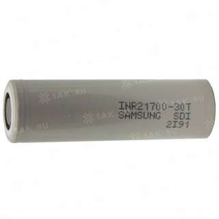 Аккумуляторный элемент Samsung Li-ion INR21700-30T (3.6 В, 3000 мАч, 35А)