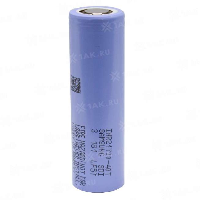 Аккумуляторный элемент Samsung Li-ion INR21700-40T (40T3) (3.6 В, 4000 мАч, 35А) 0