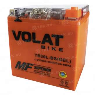 Аккумулятор VOLAT (30 Ah, 12 V) Обратная, R+ YB30L-BS арт.YB30L-BS(GEL)Volat 3