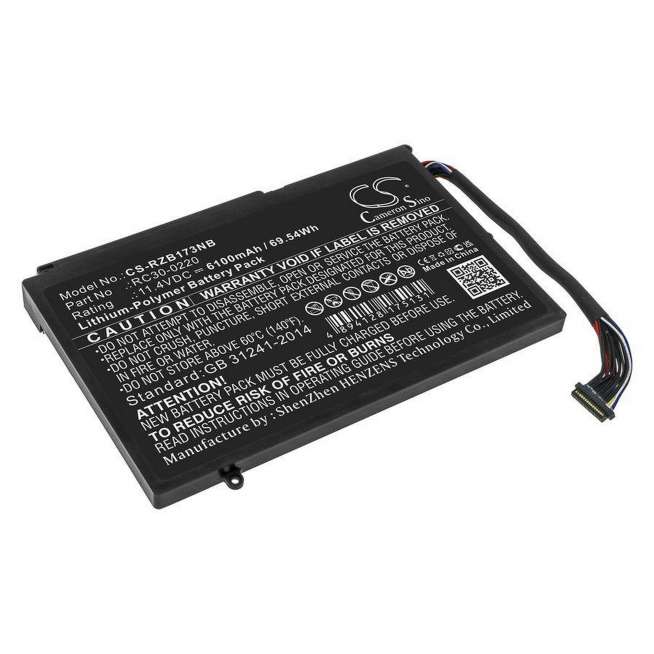 Аккумуляторы для ноутбуков RAZER (6.1 Ah) 11.4 V Li-Pol P101.00307 0