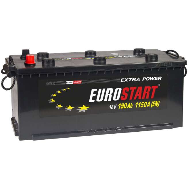Аккумулятор EUROSTART Extra Power (190 Ah, 12 V) Обратная, R+ D5 арт.EUT1904F 0