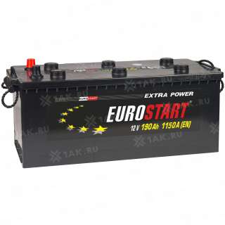 Аккумулятор EUROSTART Extra Power (190 Ah, 12 V) Прямая, L+ D5 арт.EUT1903