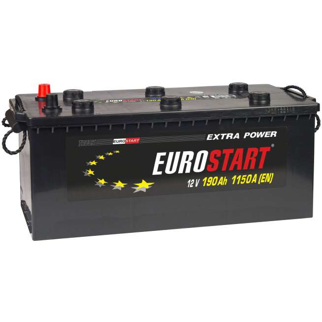 Аккумулятор EUROSTART Extra Power (190 Ah, 12 V) Прямая, L+ D5 арт.EUT1903 0