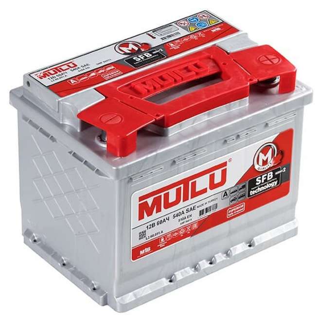 Аккумулятор MUTLU SFB (60 Ah, 12 V) Обратная, R+ LB2 арт.LB2.60.051.A 0