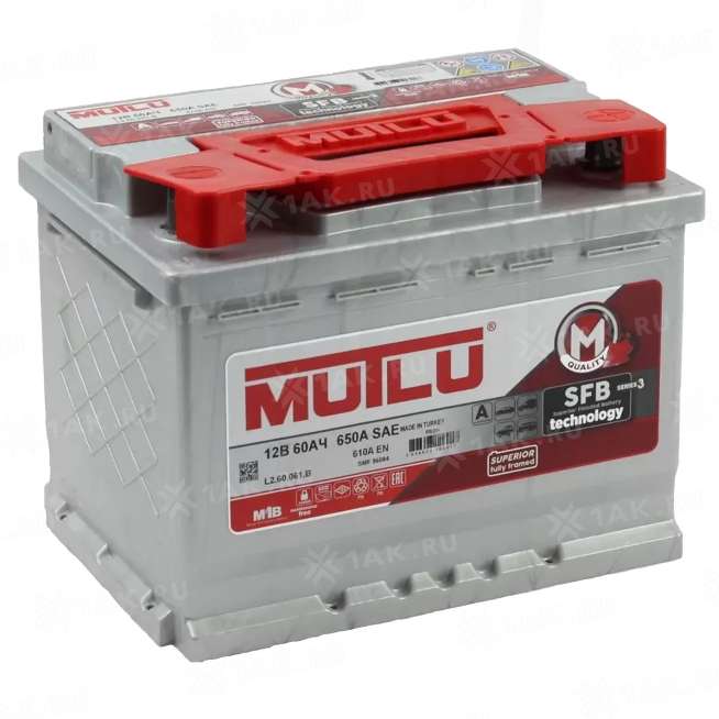Аккумулятор MUTLU SFB (60 Ah, 12 V) Обратная, R+ L2 арт.L2.60.061.A 0