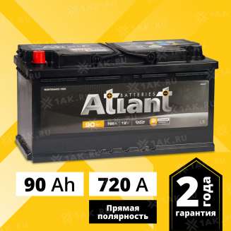 Аккумулятор ATLANT Black (90 Ah, 12 V) Прямая, L+ арт.AB901 6