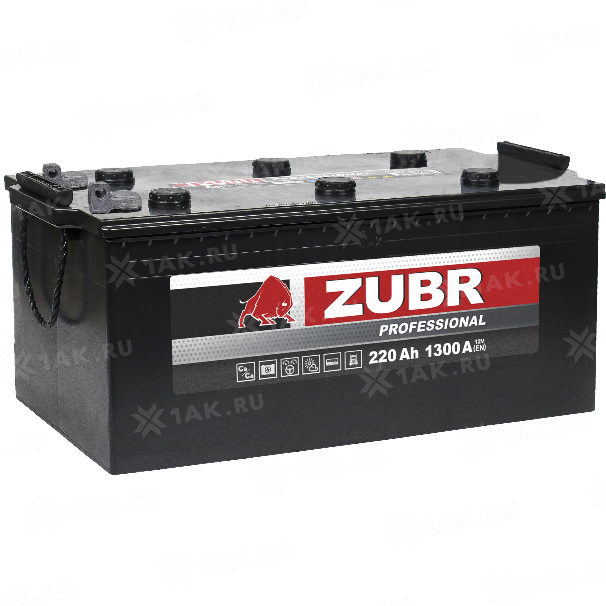 Купить аккумулятор ZUBR Professional (220Ач) 1300 A, 12 V R+ Грузовая,  Прямая арт.ZPT2204 с бесплатной доставкой – 1AK.RU