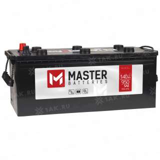 Аккумулятор MASTER BATTERIES (140 Ah, 12 V) Прямая, L+ D04 арт.MBT1403
