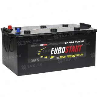 Аккумулятор EUROSTART Extra Power (230 Ah, 12 V) Прямая, L+ арт.EUT2303