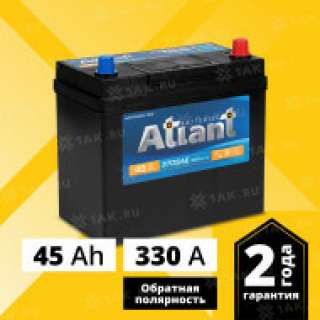 Аккумулятор ATLANT Blue Asia (45 Ah, 12 V) Обратная, R+ B24 арт.ATA450
