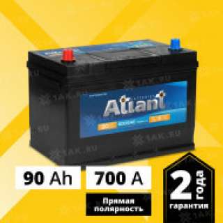 Аккумулятор ATLANT Blue Asia (90 Ah, 12 V) Прямая, L+ D31 арт.ATA901