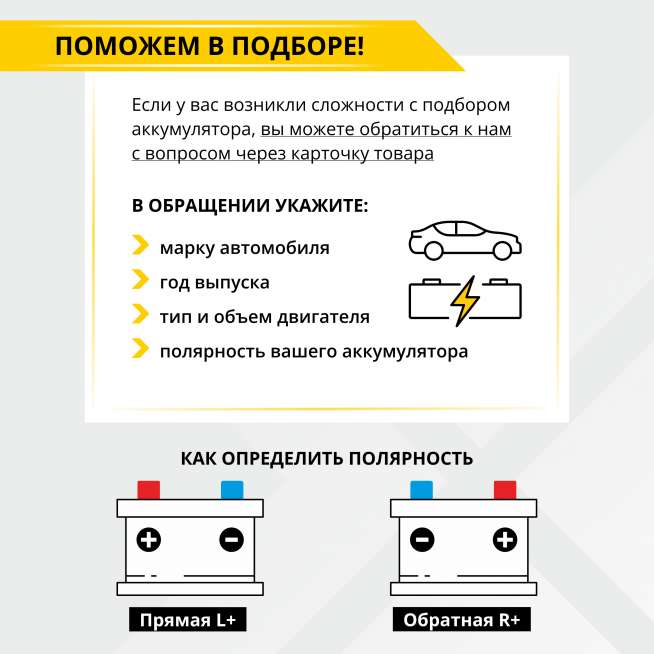 Аккумулятор ZUBR AGM (95 Ач, 12 V) Обратная, R+ L5 арт.59502 7
