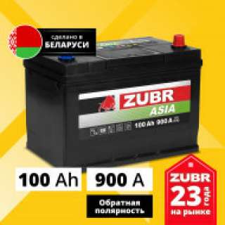 Аккумулятор ZUBR Premium Asia (100 Ah, 12 V) Обратная, R+ D31 арт.ZPA1000