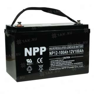 Аккумулятор NPP (100 Ah,12 V) AGM 330x171x214/220 мм 29.5 кг