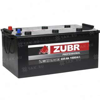 Аккумулятор ZUBR Professional (225 Ah, 12 V) L+ Грузовая, Обратная TYPE С арт.ZPT2253