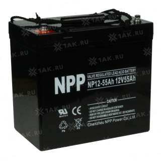 Аккумулятор NPP (55 Ah,12 V) AGM 230х138х211/215 мм 17.3 кг