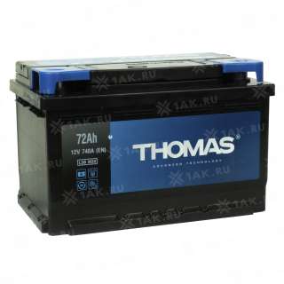 Аккумулятор THOMAS (72 Ah, 12 V) Обратная, R+ LB3 арт.