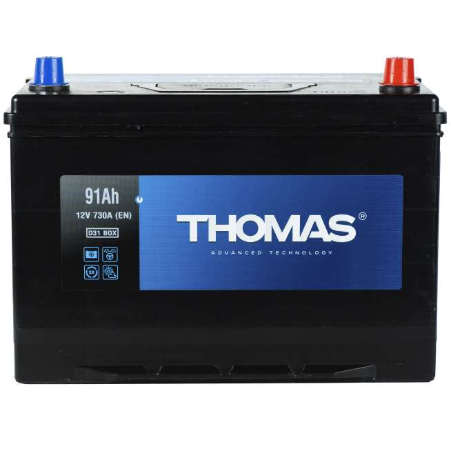 Аккумулятор THOMAS (91 Ah, 12 V) Обратная, R+ арт.00032941 0