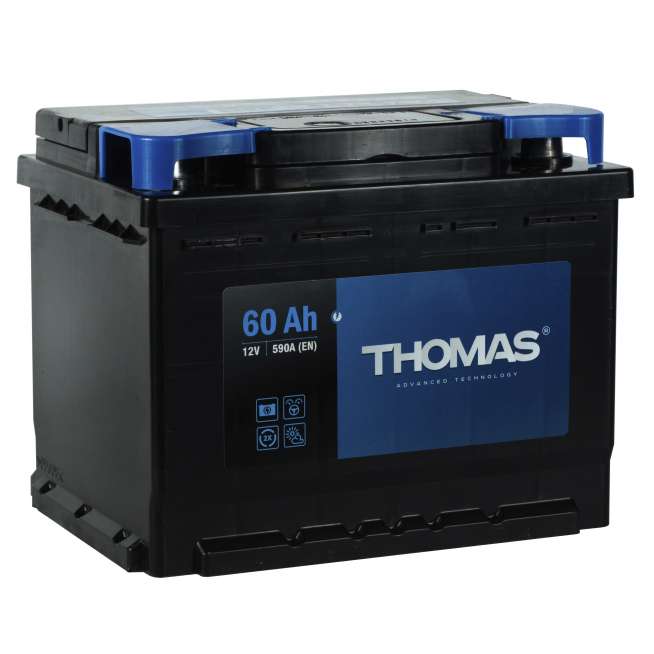 Аккумулятор THOMAS (60 Ah, 12 V) Прямая, L+ L2 арт. 3