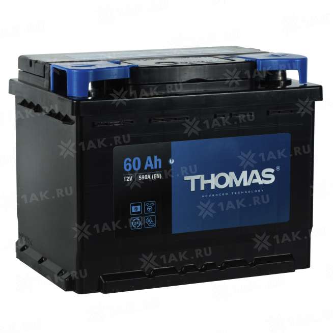 Аккумулятор THOMAS (60 Ah, 12 V) Обратная, R+ L2 арт.627196T 2