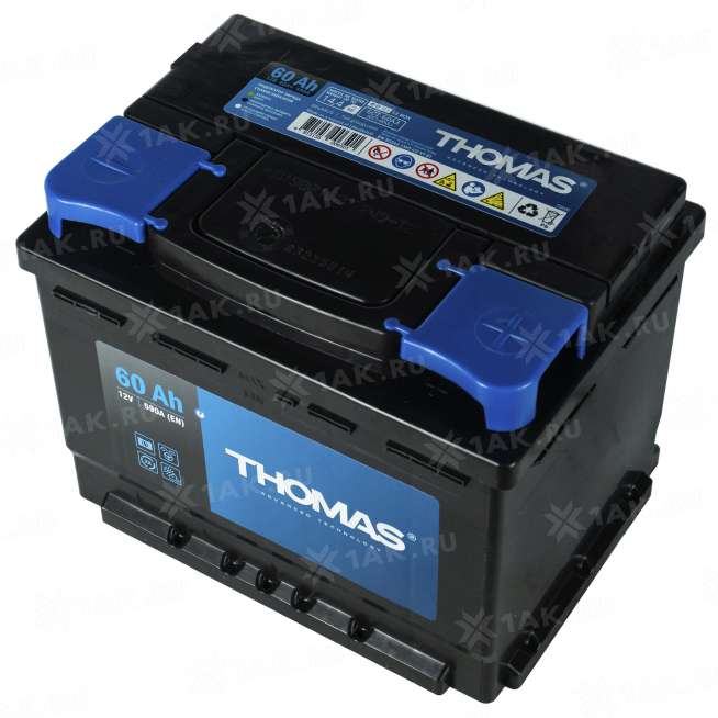 Аккумулятор THOMAS (60 Ah, 12 V) Обратная, R+ L2 арт.627196T 3