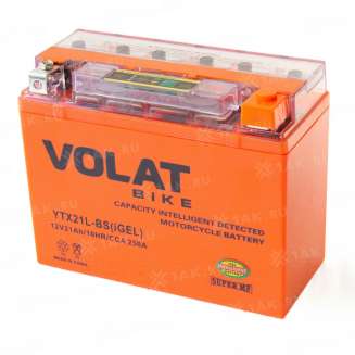 Аккумулятор VOLAT (21 Ah, 12 V) Обратная, R+ YTX21L-BS арт.YTX21L-BS(iGEL)Volat 2