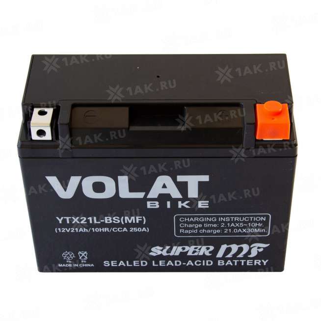 Аккумулятор VOLAT (21 Ah, 12 V) Обратная, R+ YTX21L-BS арт.YTX21L-BS(MF)Volat 2