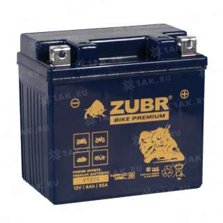Аккумулятор ZUBR (6 Ah, 12 V) Обратная, R+ YTZ7S арт.YTZ7S (ZubrPrem)