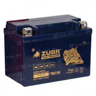 Аккумулятор ZUBR (11 Ah, 12 V) Прямая, L+ YTZ12S арт.YTZ12S (ZubrPrem)