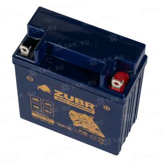 Аккумулятор ZUBR (5 Ah, 12 V) Обратная, R+ YB5L-BS арт.YB5L-BS (ZubrPrem) 3