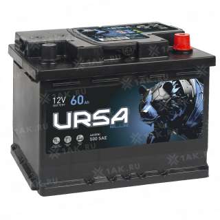 Аккумулятор URSA (60 Ah, 12 V) Обратная, R+ L2 арт.UU600