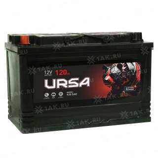 Аккумулятор URSA (120 Ah, 12 V) Прямая, L+ D4 арт.UET1201