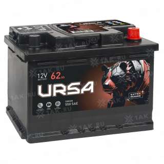 Аккумулятор URSA (62 Ah, 12 V) Обратная, R+ LB2 арт.UE620