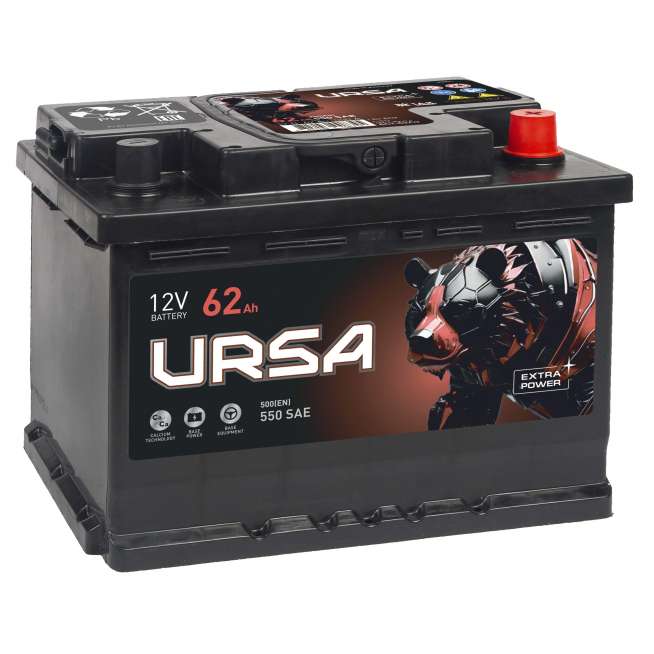 Аккумулятор URSA (62 Ah, 12 V) Обратная, R+ LB2 арт.UE620 0