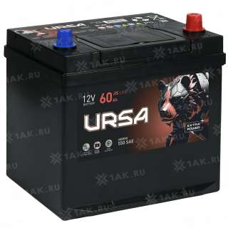Аккумулятор URSA (60 Ah, 12 V) Обратная, R+ D23 арт.UEA600