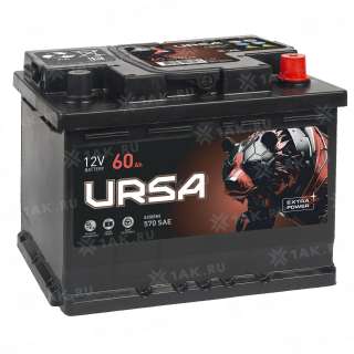 Аккумулятор URSA (60 Ah, 12 V) Обратная, R+ L2 арт.UE600