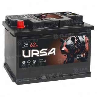 Аккумулятор URSA (62 Ah, 12 V) Прямая, L+ LB2 арт.UE621