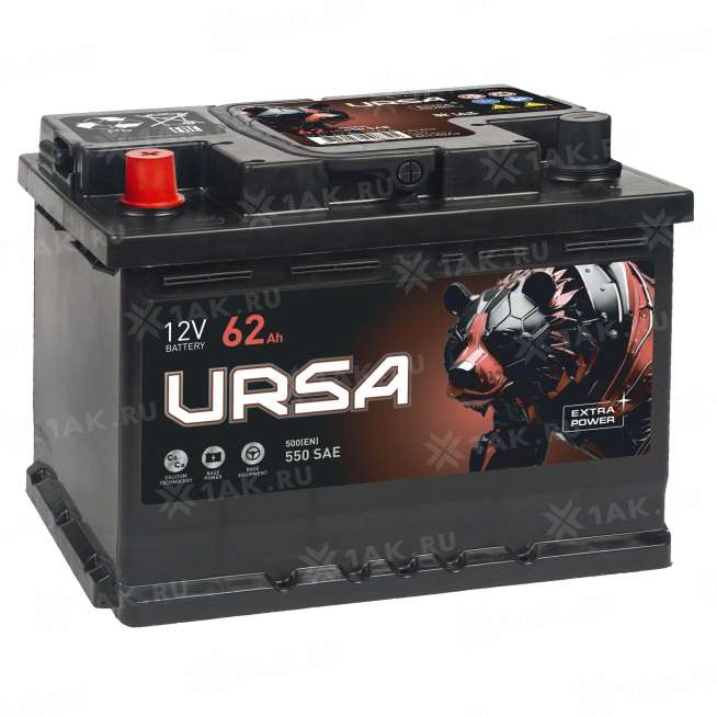 Аккумулятор URSA (62 Ah, 12 V) Прямая, L+ LB2 арт.UE621 0