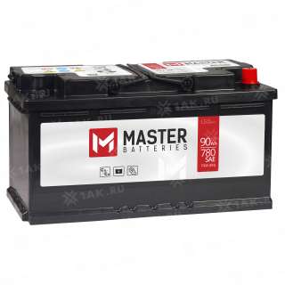 Аккумулятор MASTER BATTERIES (90 Ah, 12 V) Обратная, R+ L5 арт.MB900