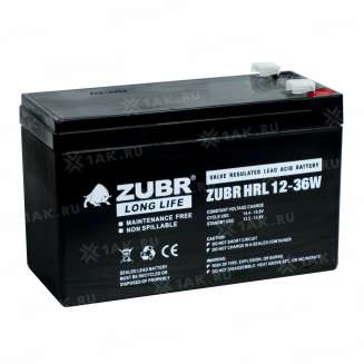 Аккумулятор ZUBR (9 Ач,12 V) AGM 151x65x94/100 мм 2.7 кг 6