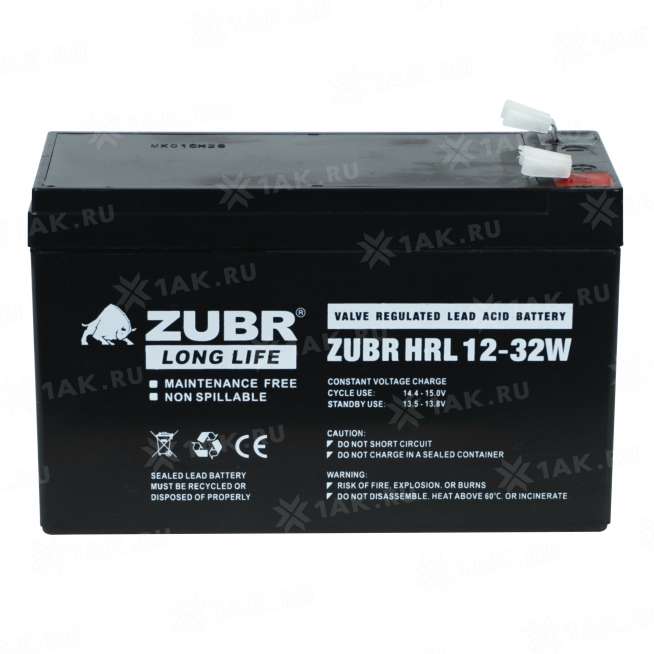 Аккумулятор ZUBR HRL12-32W (7.2 Ач,12 V) AGM 7