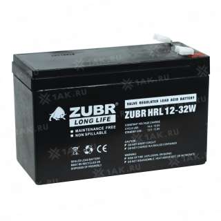 Аккумулятор ZUBR (7.2 Ah,12 V) AGM 151х65х94/100 мм 2.4 кг