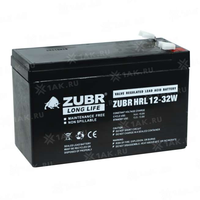 Аккумулятор ZUBR HRL12-32W (7.2 Ач,12 V) AGM 6