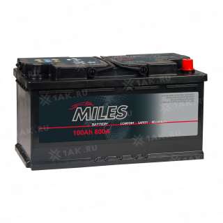 Аккумулятор MILES (100 Ah, 12 V) Обратная, R+ L05 арт.MIL1000E