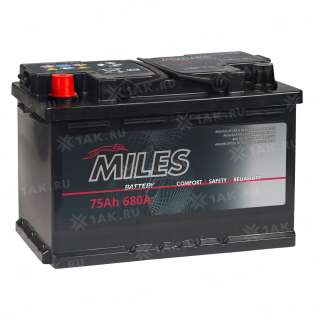 Аккумулятор MILES (75Ач, 12 V) Прямая, L+ L3 арт.MIL751E