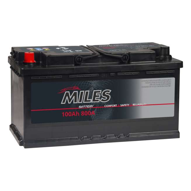 Аккумулятор MILES (100 Ач, 12 V) Прямая, L+ L05 арт.MIL1001E 0
