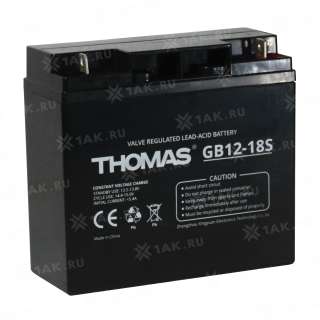 Аккумулятор THOMAS (18Ач,12 V) AGM 181x77x167 мм 4 кг