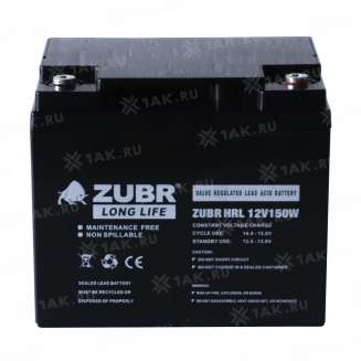 Аккумулятор ZUBR (45 Ач,12 V) AGM 198x166x169 мм 14.5 кг 8