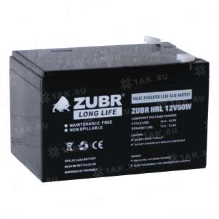 Аккумулятор ZUBR (12Ач,12 V) AGM 151x98x94/100 мм 4 кг