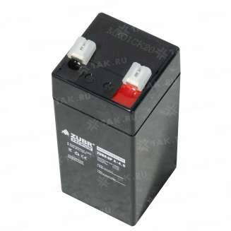 Аккумулятор ZUBR (4.5 Ач,4 V) AGM 47x47x102/107 мм 0.54 кг 7